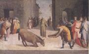 Domenico Beccafumi St Anthony and the Miracle of the Mule (mk05) oil